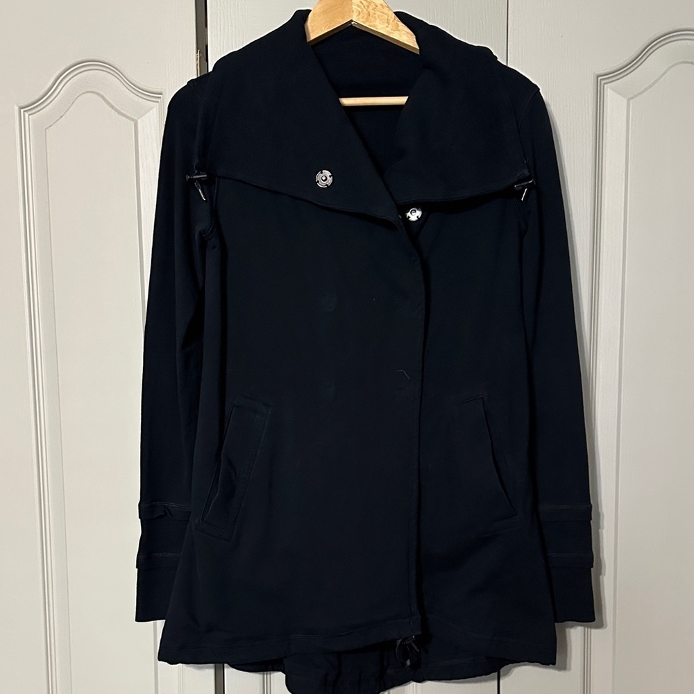 Vintage lululemon athletica Charcoal Gratitude wrap sweater Size Small - Picture 5 of 5